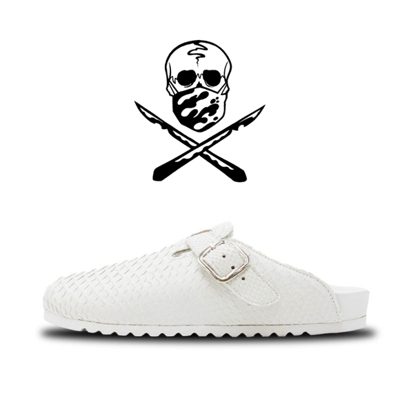 The Shoe Surgeon Other - The Shoe Surgeon White Python Luxe Mule Men's 10 / Women's 11.5